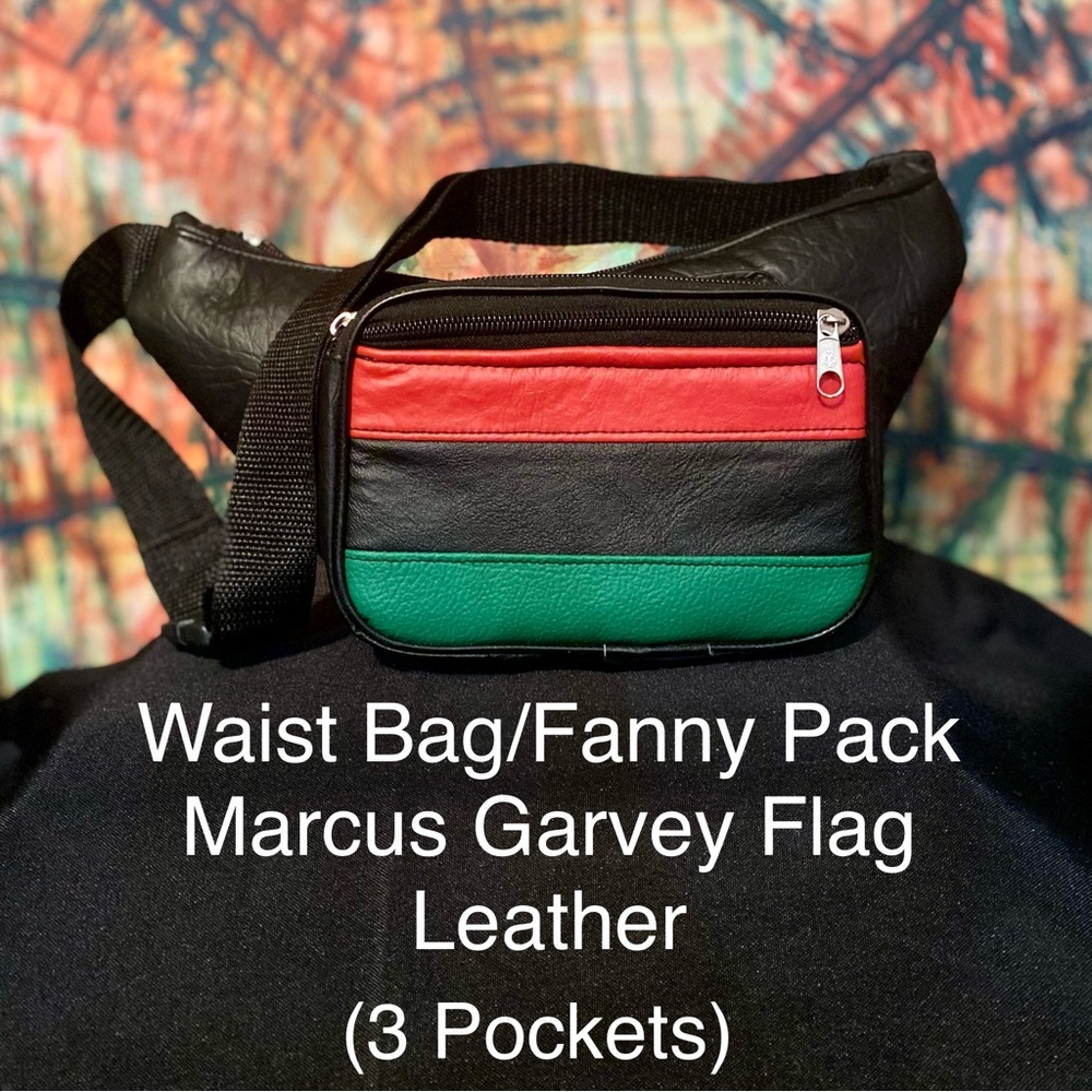 Tricolor Unisex (Men’s and Women’s) Leather-Like Belt Bag